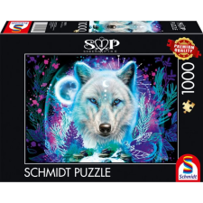 Schmidt SPIELE Puzzle játék 1000 darabos Sheena Pike Neon sarki farkas puzzle, kirakós