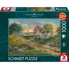 Schmidt SPIELE Puzzle játék 1000 darabos Thomas Kinkade Napraforgó mezők puzzle, kirakós