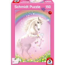 Schmidt SPIELE Puzzle játék 150 darabos Rózsaszín egyszarvú puzzle, kirakós