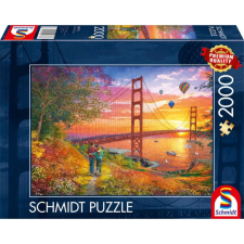 Schmidt SPIELE Puzzle játék 2000 darabos Séta A Golden Gate hídhoz puzzle, kirakós