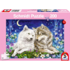 Schmidt SPIELE Puzzle játék 200 darabos Egymáshoz bújó farkasok