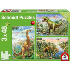Schmidt Spiele rejtvénykaland d. dinoszauruszokkal puzzle, kirakós