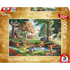 SCHMIDTSPIELE Puzzle játék 1000 darabos Thomas Kinkade Disney Micimackó és barátai puzzle, kirakós