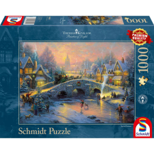 SCHMIDTSPIELE Puzzle játék 1000 darabos Thomas Kinkade Spirit of Christmas puzzle, kirakós