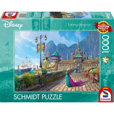 SCHMIDTSPIELE Puzzle játék 1000 darabos Thomas Kinkade Studios Disney Jégvarázs Ünneplés Arendelle-ben puzzle, kirakós