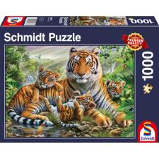 SCHMIDTSPIELE Puzzle játék 1000 darabos Tiger and Cubs puzzle, kirakós