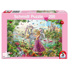 SCHMIDTSPIELE Puzzle játék 200 darabos Tündér a varázs erdőben puzzle, kirakós