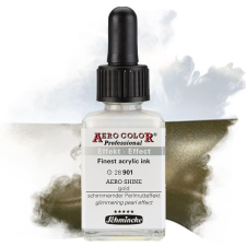 Schmincke AERO COLOR Professional retuspisztoly festék, 28 ml - 901, AERO SHINE gold akrilfesték