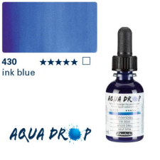 Schmincke Aqua Drop folyékony akvarell festék, 30 ml - 430, ink blue akvarell