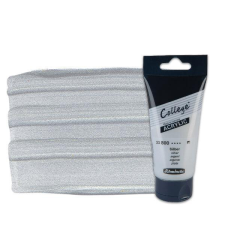 Schmincke College akrilfesték, 75 ml - 800, silver akrilfesték