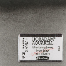 Schmincke Horadam akvarellfesték, 1/1 szilkés - 780, ivory black akvarell