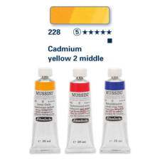 Schmincke Mussini olajfesték, 35 ml - 228, cadmium yellow 2 middle hobbifesték