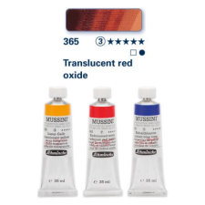 Schmincke Mussini olajfesték, 35 ml - 365, translucent red oxide hobbifesték