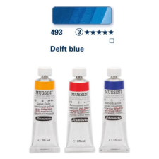 Schmincke Mussini olajfesték, 35 ml - 493, delft blau hobbifesték