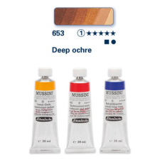 Schmincke Mussini olajfesték, 35 ml - 653, deep ochre hobbifesték