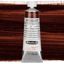 Schmincke Mussini olajfesték, 35 ml - 669, translucent brown oxide hobbifesték