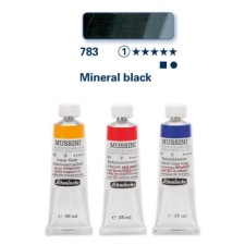 Schmincke Mussini olajfesték, 35 ml - 783, mineral black hobbifesték
