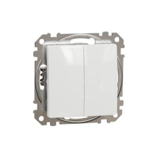 SCHNEIDER 106+6 SDD kettős váltókapcsoló fehér (SDD111108) (SDD111108) villanyszerelés