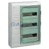 SCHNEIDER 13440 Kaedra Kiselosztó illesztődobozzal, átlátszó ajtó, falon kívüli, 3x12 modul+4 nyílás, szürke