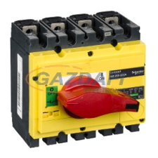 SCHNEIDER 31123 Szakaszolókapcsoló Interpact INS200 4P, piros k.kar,s.h.lap villanyszerelés