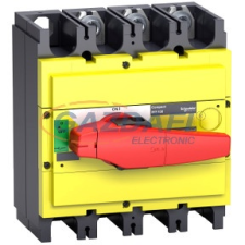 SCHNEIDER 31132 Szakaszolókapcsoló Interpact INS500 3P piros kapcsolókar, sárga homloklap villanyszerelés