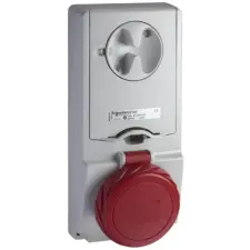 SCHNEIDER 82196 PK Unika ráépíthető aljzat 32A, 3P+F, 415V, IP65 villanyszerelés