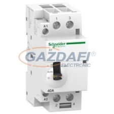 SCHNEIDER A9C21142 ACTI9 iCT40A kézi vezérlésű kontaktor, 50Hz, 2NO, 24VAC villanyszerelés