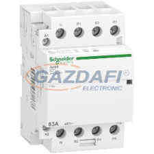 SCHNEIDER A9C22763 ACTI9 iCT63A kontaktor, 50Hz, 4NC, 3P+F, 220-240VAC villanyszerelés