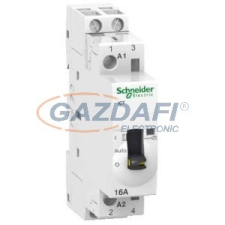SCHNEIDER A9C23512 ACTI9 iCT16A kézi vezérlésű kontaktor, 50Hz, 2NO, 220VAC villanyszerelés