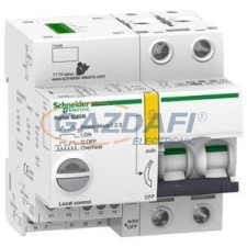 SCHNEIDER A9C63210 ACTI9 Reflex iC60N beépített megszakító vezérlés, 2P, D, 10A villanyszerelés