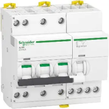 SCHNEIDER A9DE3725 ACTI9 iCV40 áramvédős kismegszakító, AC osztály, 3P-N, C, 25A, 30mA villanyszerelés