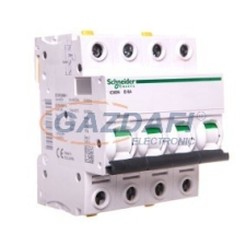 SCHNEIDER A9F03406 ACTI9 iC60N kismegszakító, 4P, B, 6A villanyszerelés