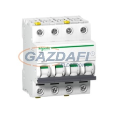 SCHNEIDER A9F94406 ACTI9 iC60L kismegszakító, 4P, C, 6A, monokonnekt villanyszerelés