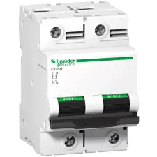 SCHNEIDER A9N18362 ACTI9 C120N kismegszakító, 2P, C, 100A villanyszerelés
