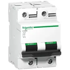 SCHNEIDER A9N18414 ACTI9 C120H kismegszakító, 2P, B, 100A villanyszerelés