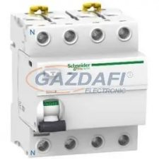 SCHNEIDER A9R50425 ACTI9 iID K áram-védőkapcsoló, AC osztály, 4P, 25A, 30mA villanyszerelés