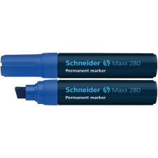 SCHNEIDER Alkoholos marker, 4-12 mm, vágott,  "Maxx 280", kék filctoll, marker