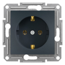 SCHNEIDER Asfora 162 dugalj földelt antracit IP20 süllyesztett Schneider villanyszerelés