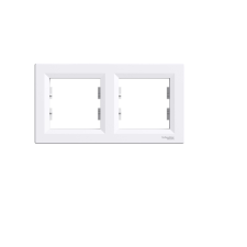 SCHNEIDER ASFORA Villanykapcsoló Keret vízszintes 2-es fehér (EPH5800221) villanyszerelés