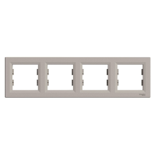 SCHNEIDER ASFORA vízszintes négyes keret - Bronz villanyszerelés