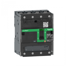 SCHNEIDER C114050BS kompakt megszakító NSXm NA, 4 Poles, 50A rating, sarukkal és síncsatlakozókkal villanyszerelés