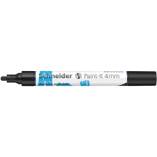 SCHNEIDER Dekormarker, akril, 4 mm, SCHNEIDER "Paint-It 320", fekete filctoll, marker