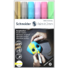 SCHNEIDER Dekormarker készlet, akril, 2 mm, SCHNEIDER "Paint-It 310", 6 különböző szín