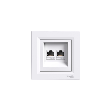 Schneider Electric ASFORA 2XRJ45 CAT5E UTP ALJZAT FEHÉR PEPH4400121 villanyszerelés