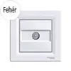 Schneider Electric Asfora - TV aljzat, végzáró, 1 dB, komplett, fehér