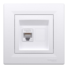 Schneider Electric Gniazdo Komputerowe RJ45 kat. 6 UTP z Ramką Biały SCHNEIDER ASFORA