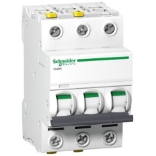 Schneider Electric Kismegszakító 3P,40A, D karakterisztika, 6 kA Acti9 IC60N (Schneider A9F05340) villanyszerelés