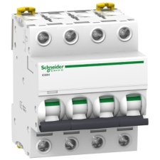 Schneider Electric Kismegszakító 4P,32A, D karakterisztika, 10 kA Acti9 IC60H (Schneider A9F08432) villanyszerelés