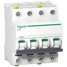 Schneider Electric Kismegszakító 4P,63A, B karakterisztika, 6 kA Acti9 IC60N (Schneider A9F03463) villanyszerelés