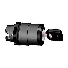 Schneider Electric Kulcsos kapcsoló, fekete, kulcs szám: 455, Schneider Electric Harmony ZB5AG2 (ZB5AG2) villanyszerelés